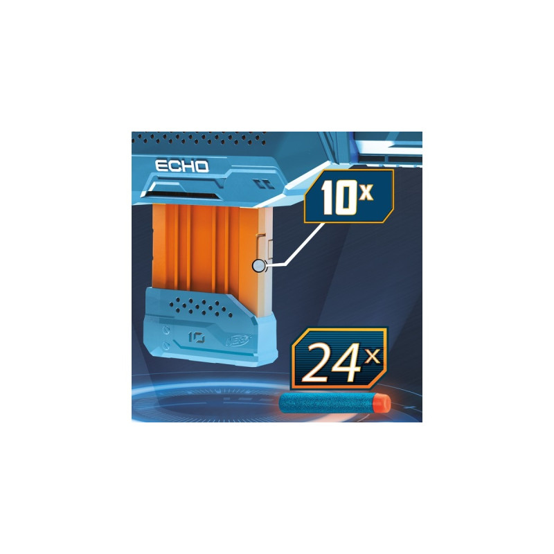 Hasbro Nerf Elite 2.0 Echo CS-10, Nerf Gun(blaugrau/orange)