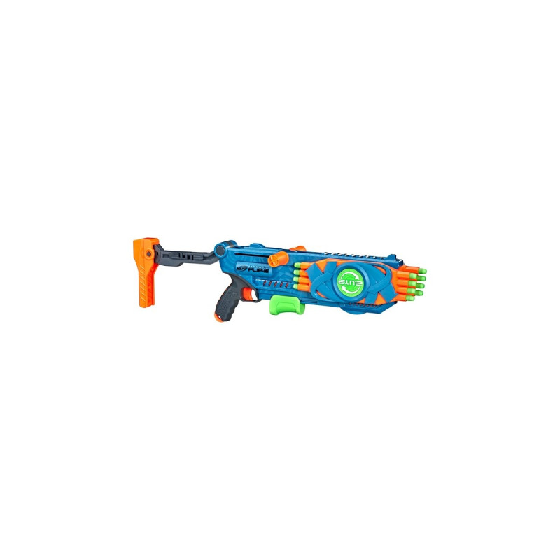 Hasbro Nerf Elite 2.0 Flipshots Flip-16, Nerf Gun(blaugrau/orange)