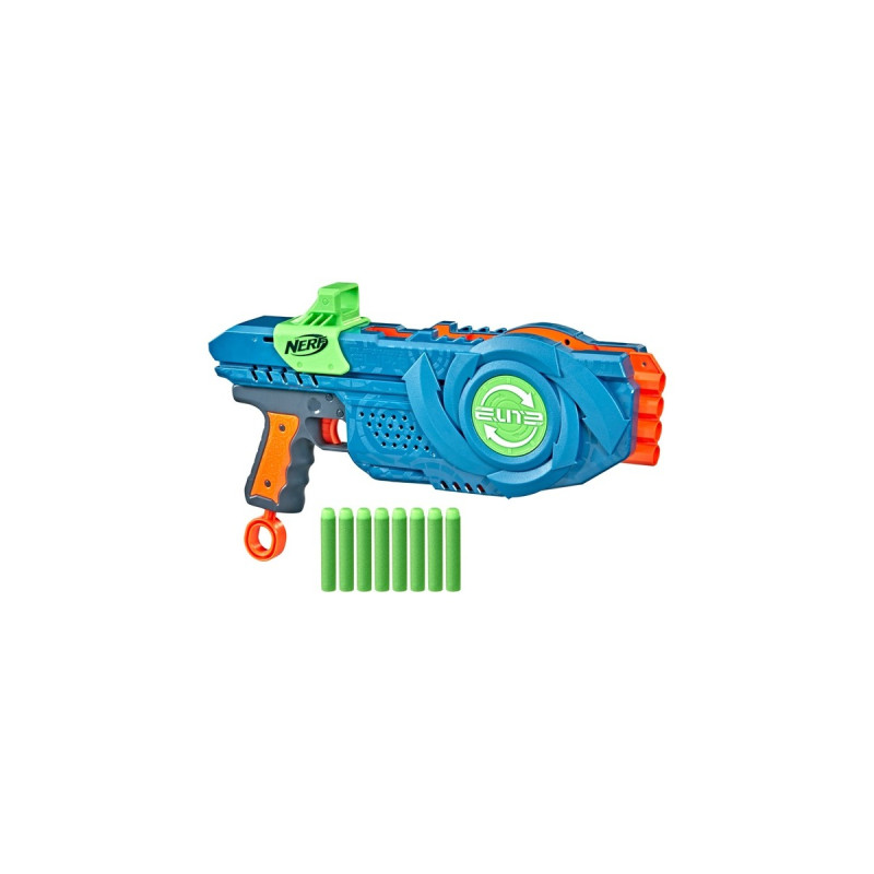 Hasbro Nerf Elite 2.0 Flipshots Flip-8, Nerf Gun(blaugrau/orange)