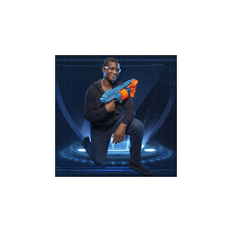 Hasbro Nerf Elite 2.0 Shockwave RD-15, Nerf Gun(blaugrau/orange)