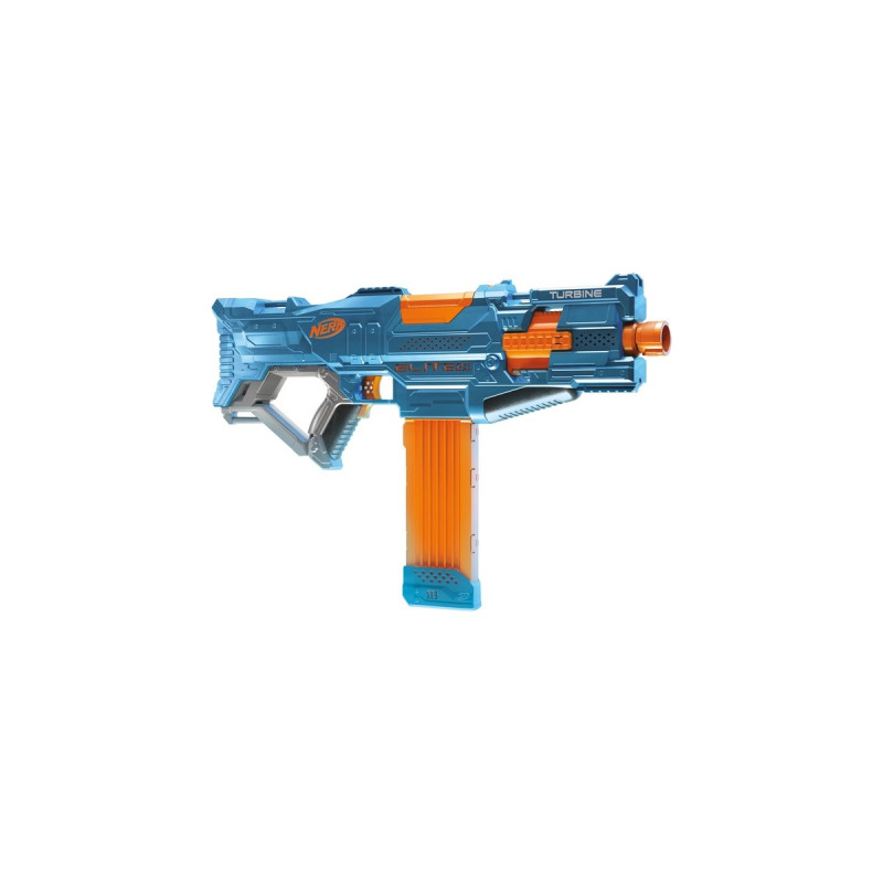 Hasbro Nerf Elite 2.0 Turbine CS-18, Nerf Gun(blaugrau/orange)