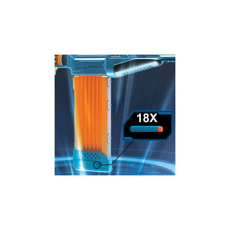 Hasbro Nerf Elite 2.0 Turbine CS-18, Nerf Gun(blaugrau/orange)