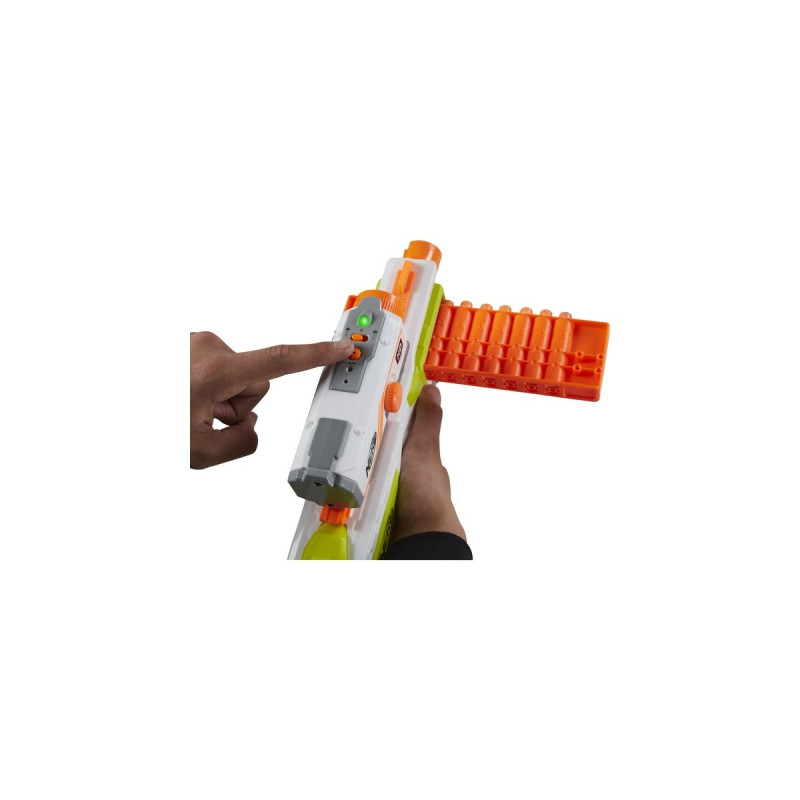 Hasbro Nerf N-Strike Elite Modulus BattleScout ICS-10, Nerf Gun(weiß/orange, Frustfreie Verpackung)