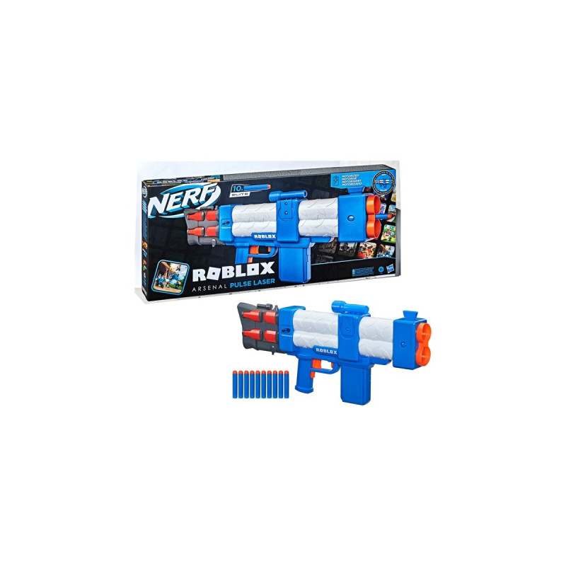 Hasbro Nerf Roblox Arsenal: Pulse Laser, Nerf Gun(blau/weiß)