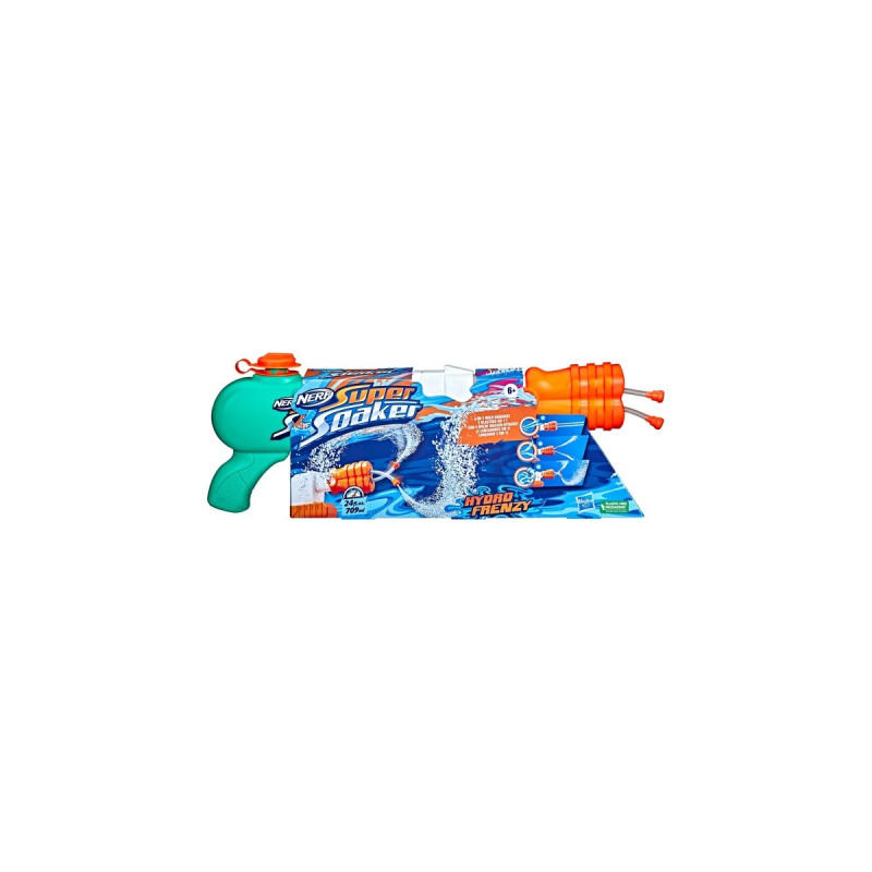 Hasbro Nerf Super Soaker Hydro Frenzy, Wasserpistole(türkis/weiß)