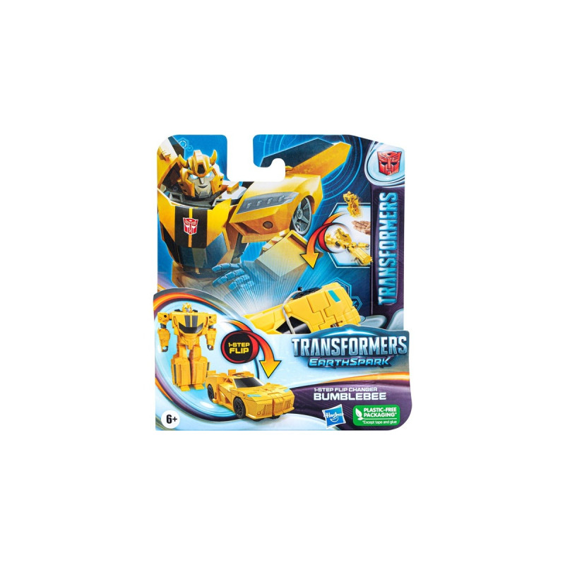 Hasbro Transformers EarthSpark 1-Step Flip Changer Bumblebee, Spielfigur