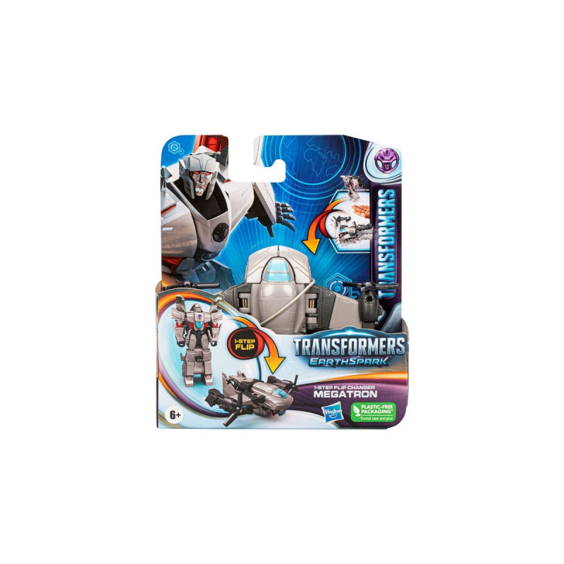 Hasbro Transformers EarthSpark 1-Step Flip Changer Megatron, Spielfigur