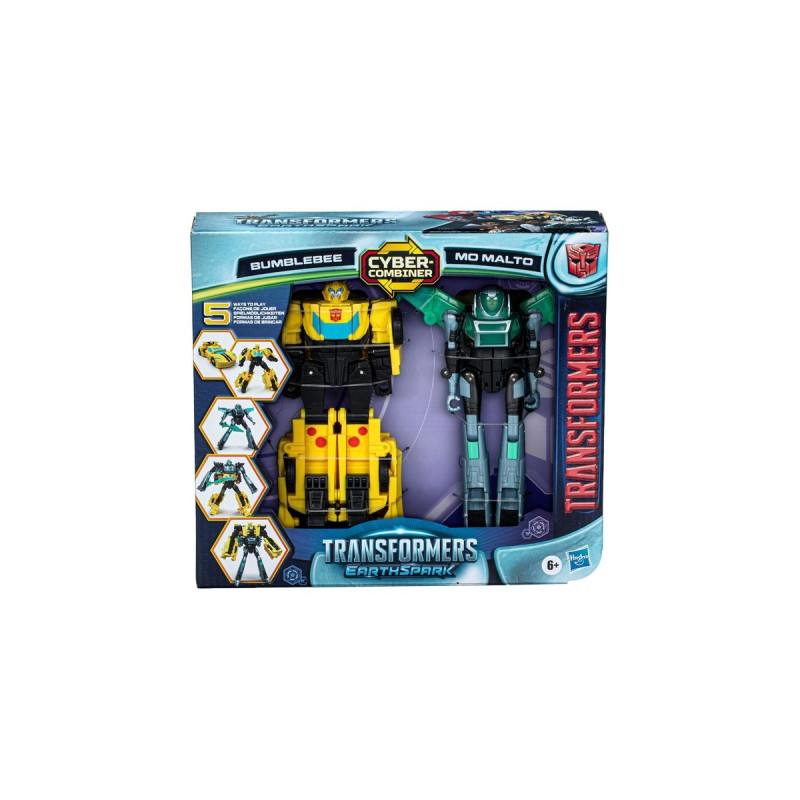 Hasbro Transformers EarthSpark Cyber-Combiner Bumblebee und Mo Malto, Spielfigur