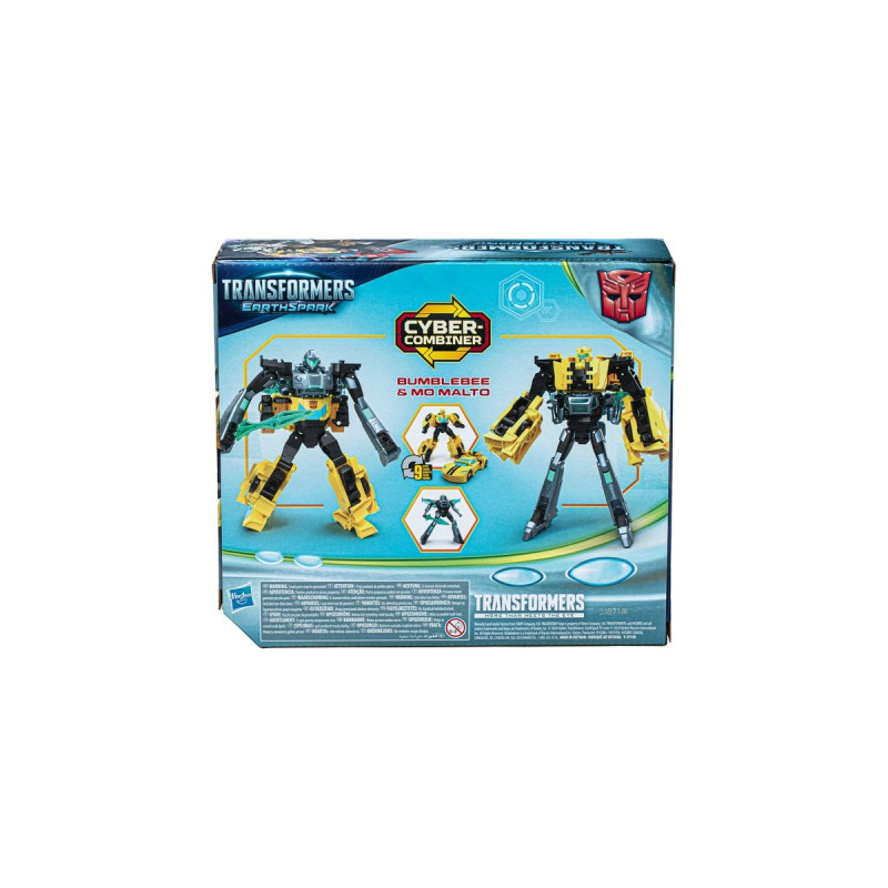Hasbro Transformers EarthSpark Cyber-Combiner Bumblebee und Mo Malto, Spielfigur