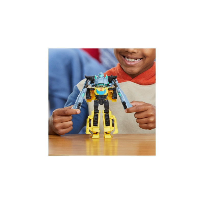 Hasbro Transformers EarthSpark Cyber-Combiner Bumblebee und Mo Malto, Spielfigur