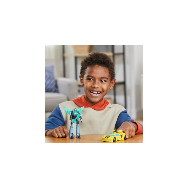 Hasbro Transformers EarthSpark Cyber-Combiner Bumblebee und Mo Malto, Spielfigur