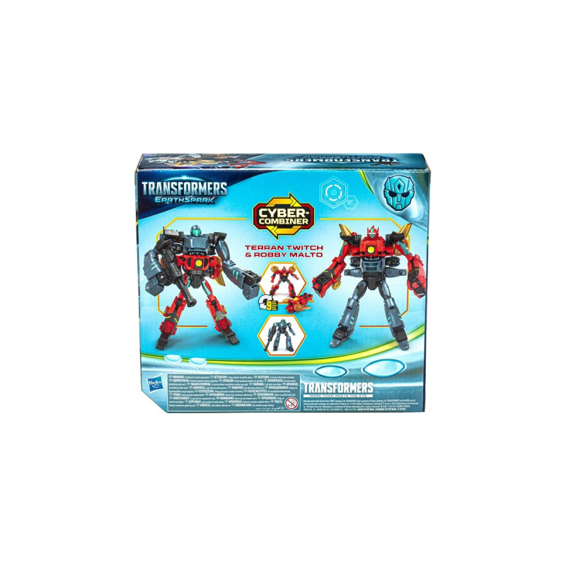 Hasbro Transformers EarthSpark Cyber-Combiner Terran Twitch und Robby Malto, Spielfigur