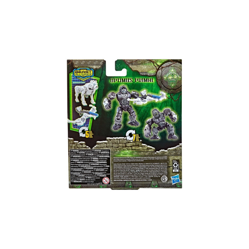 Hasbro Transformers: Aufstieg der Bestien Beast Weaponizers Optimus Primal und Arrowstripe, Spielfigur(2er-Pack, 12,5 und 7,5 cm groß)