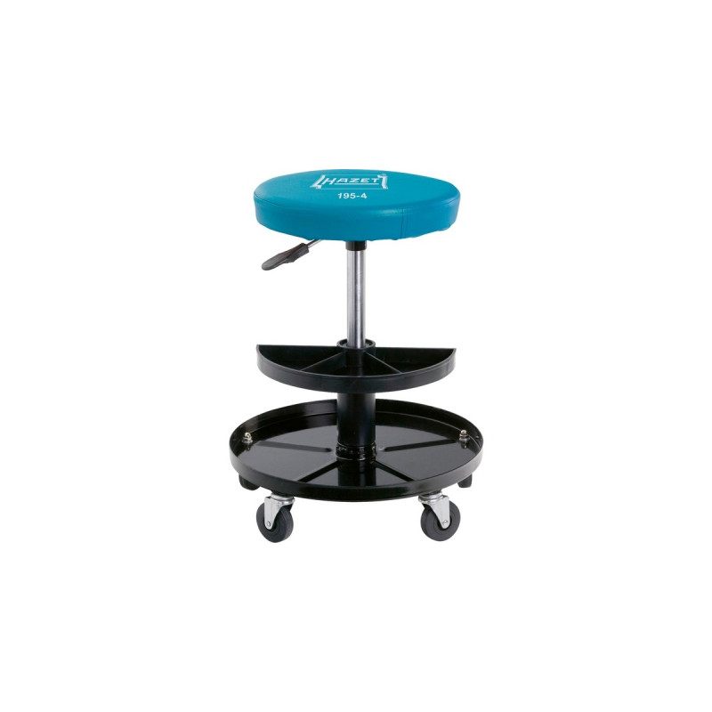 Hazet Arbeits-Sitz 195-4(schwarz/blau, belastbar bis 150Kg, höhenverstellbar)