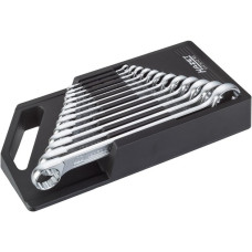 Hazet Doppel-Ringschlüssel-Satz 610N/12RS, 12-teilig, Schraubenschlüssel(Klemmhalter mit Tragegriff)