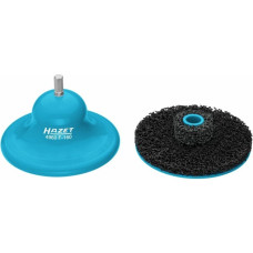 Hazet Felgenflansch-Reiniger (Grundkörper + 1 Schleifscheibe), Ø 160mm(blau, 2-teilig, 11mm-Außensechskant)