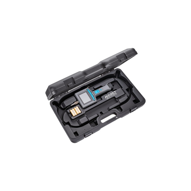 Hazet HD Video-Endoskop 4812-11/5FS, 5-teiliges Set, Inspektionskamera(grau, SD-Karte 32 GB, Front- und Seitenkamera)