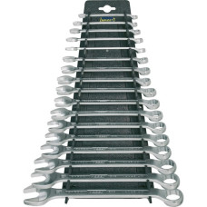 Hazet Ring-Maulschlüssel-Satz 603/17H, 17-teilig, Schraubenschlüssel(mit Halter zur Wandbefestigung)