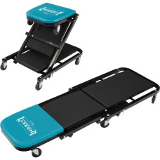 Hazet Roll-Liege 195-3(schwarz/blau, Roll-Liege und -Sitz)