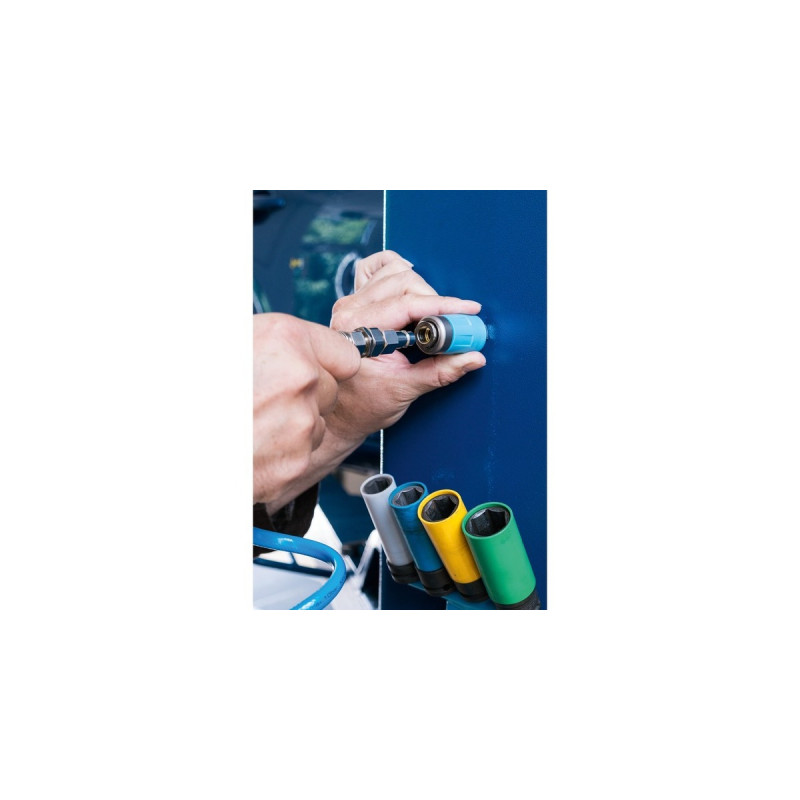 Hazet Sicherheits-Kupplung 9000-061(blau, für Druckluftschlauch)