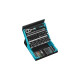 Hazet SmartCase Bit-Satz 2200SC-2, 50-teilig(schwarz/blau, 1/4