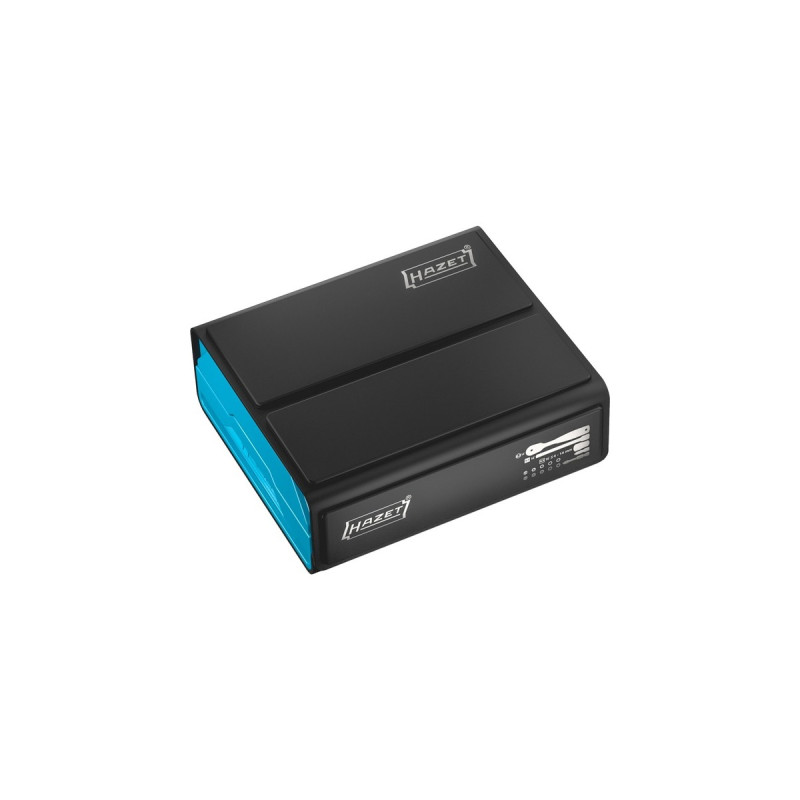 Hazet SmartCase Bit-Satz 2200SC-2, 50-teilig(schwarz/blau, 1/4