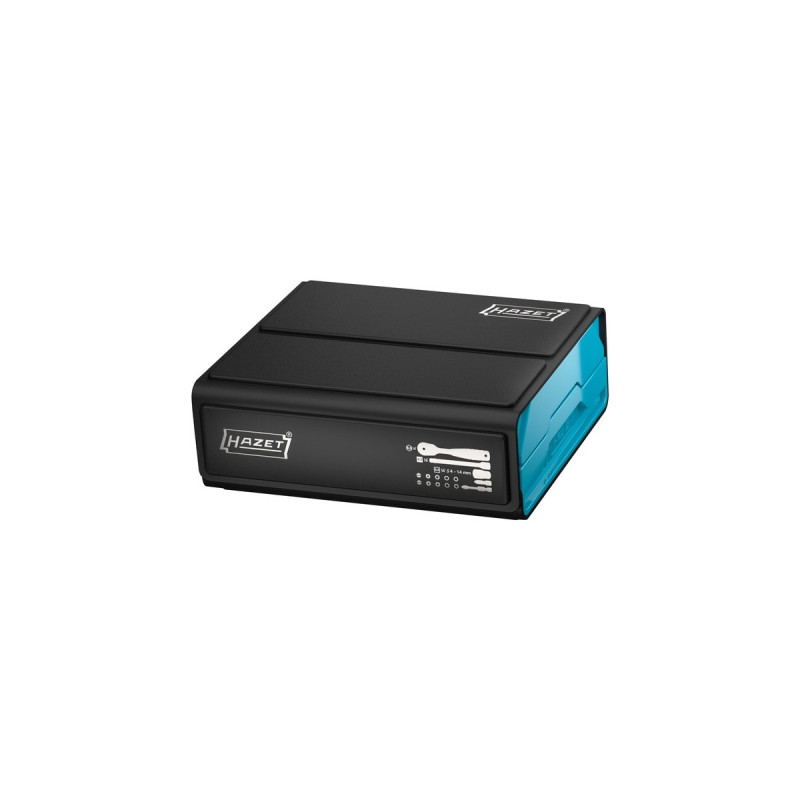 Hazet SmartCase Bit-Satz 2200SC-2, 50-teilig(schwarz/blau, 1/4