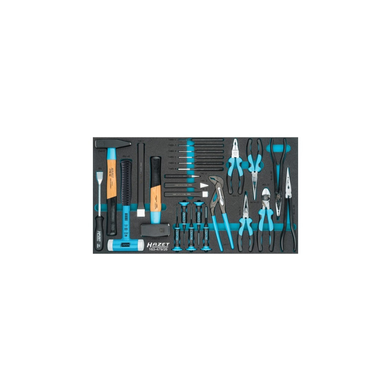Hazet Universal-Satz 163-479/26, Größe 4/3+, Werkzeug-Set(26-teilig)
