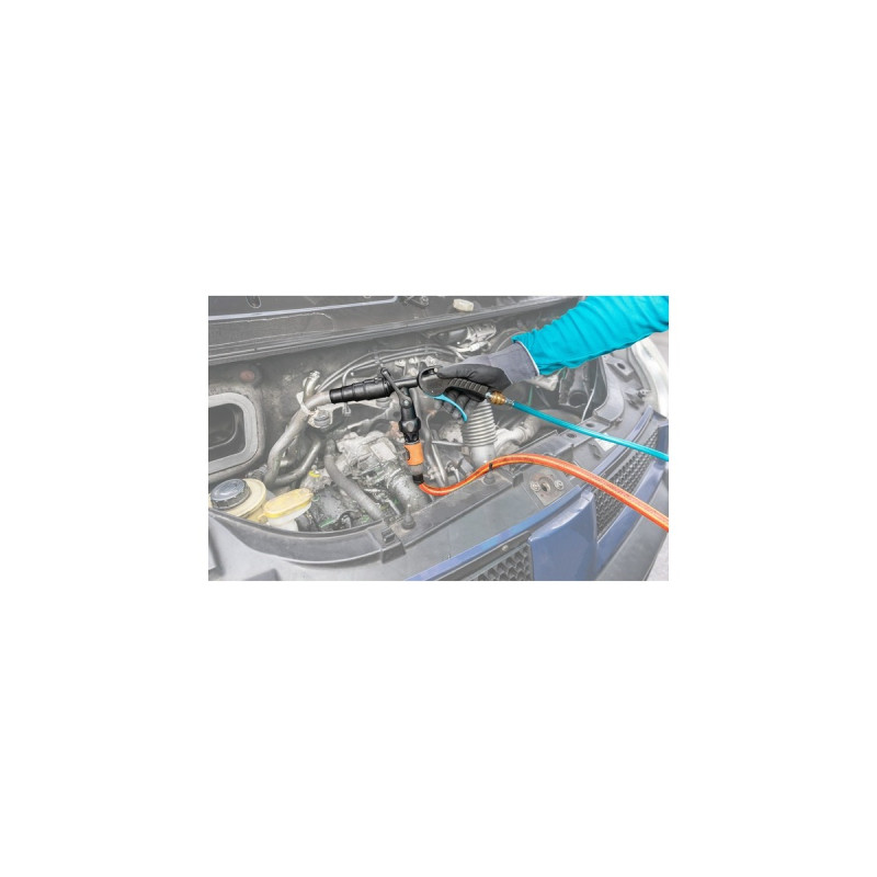 Hazet Waschpistolen Satz 9048P-2/3, Ausblas-Werkzeug(schwarz/blau, zur Reinigung von z.B. Kühlsystemen)