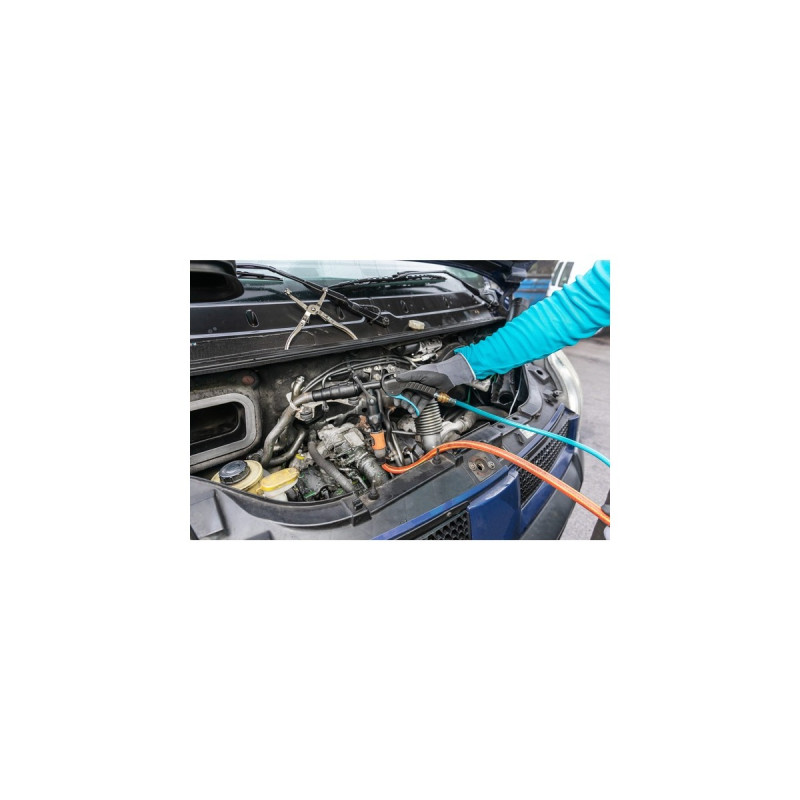 Hazet Waschpistolen Satz 9048P-2/3, Ausblas-Werkzeug(schwarz/blau, zur Reinigung von z.B. Kühlsystemen)