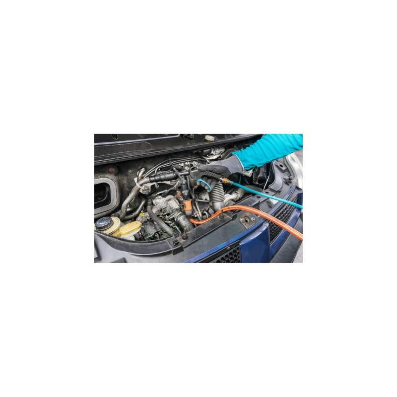 Hazet Waschpistolen Satz 9048P-2/3, Ausblas-Werkzeug(schwarz/blau, zur Reinigung von z.B. Kühlsystemen)