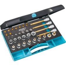 Hazet Werkzeug-Satz TORX 1557/35, 35-teilig, Steckschlüssel(1/4" + 1/2")