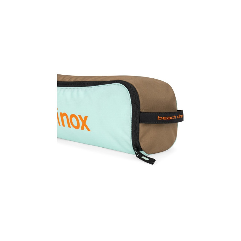 Helinox Camping-Stuhl Beach Chair 10002802(mehrfarbig, Mint MultiBlock, Modell 2024)