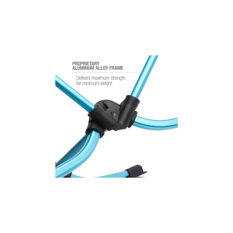 Helinox Camping-Stuhl Beach Chair 12651R2(schwarz/blau, Black)