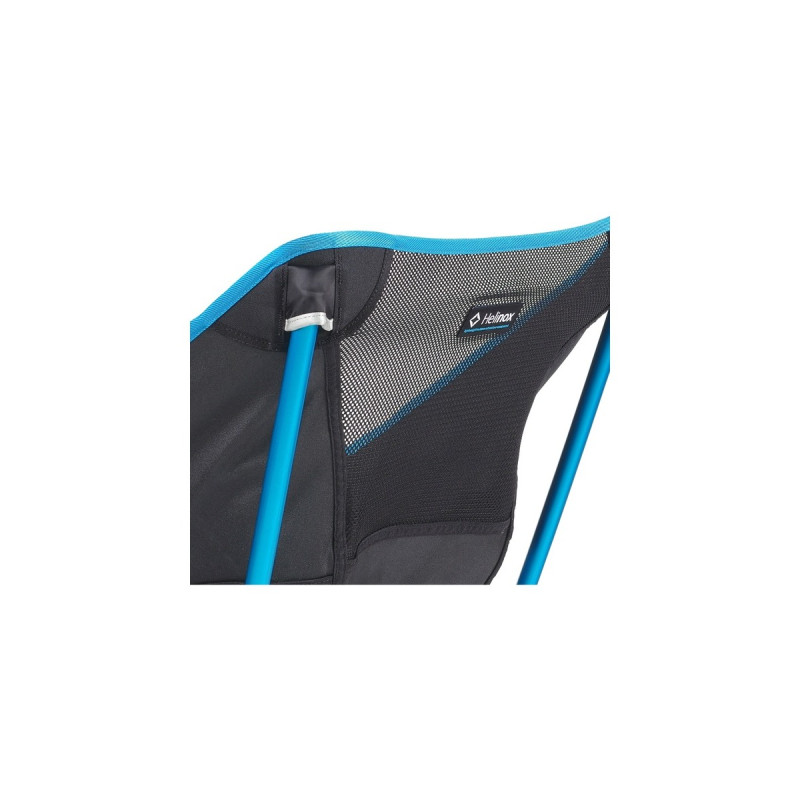 Helinox Camping-Stuhl Café Chair 14351(schwarz/blau, Black)