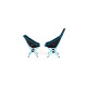 Helinox Camping-Stuhl Chair Two 12851R2(schwarz/blau, Black)