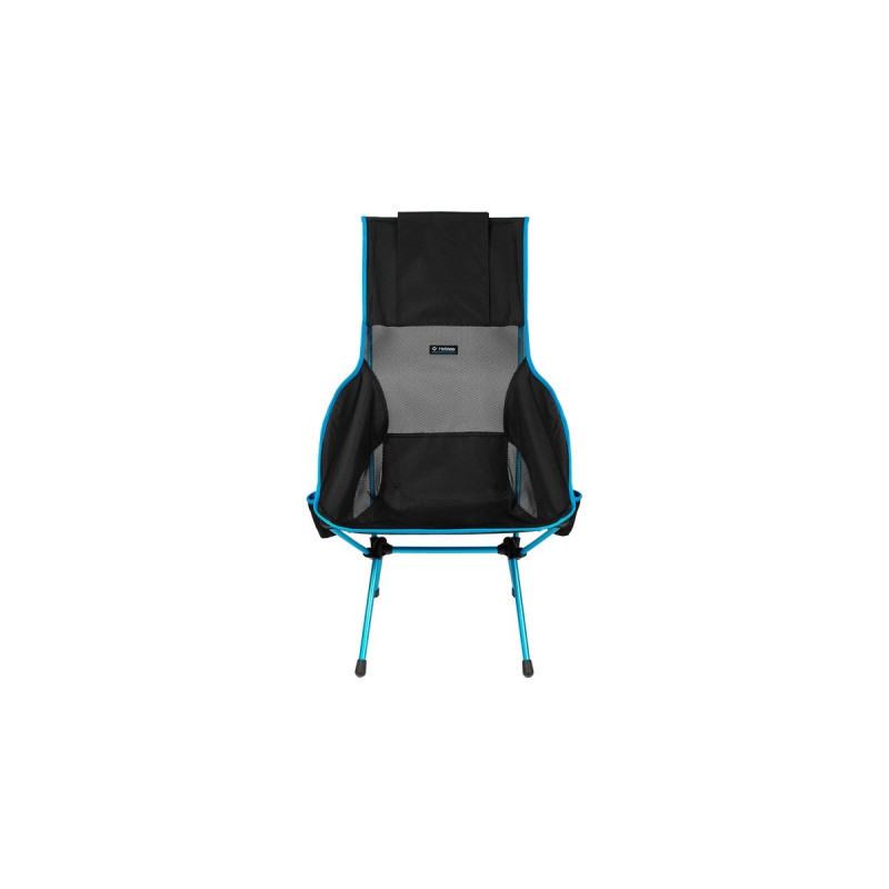 Helinox Camping-Stuhl Savanna Chair 11141(schwarz/blau, Black)