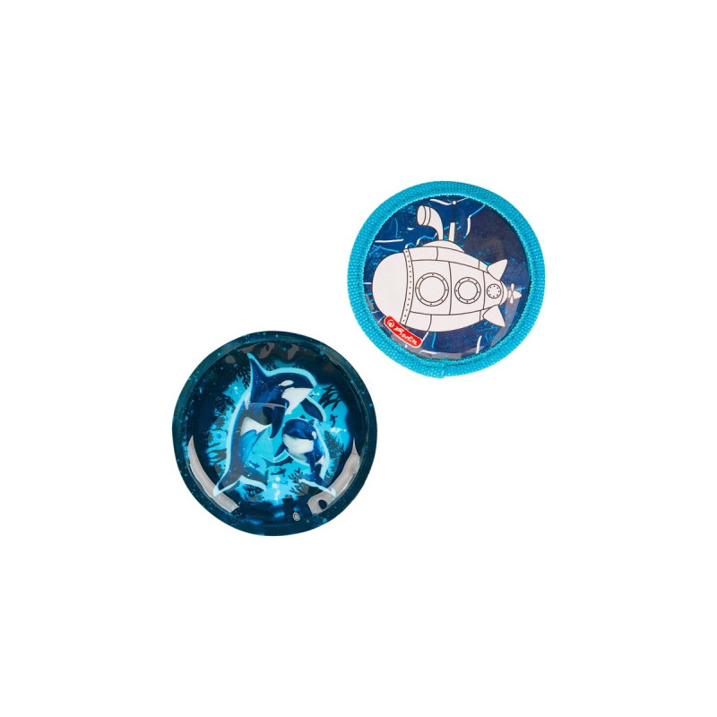 Herlitz FiloLight Plus Deep Sea, Schulranzen(dunkelblau/neon-blau, inkl. befülltem 16 tlg. Schüleretui, Faulenzer-Mäppchen, Sportbeutel)