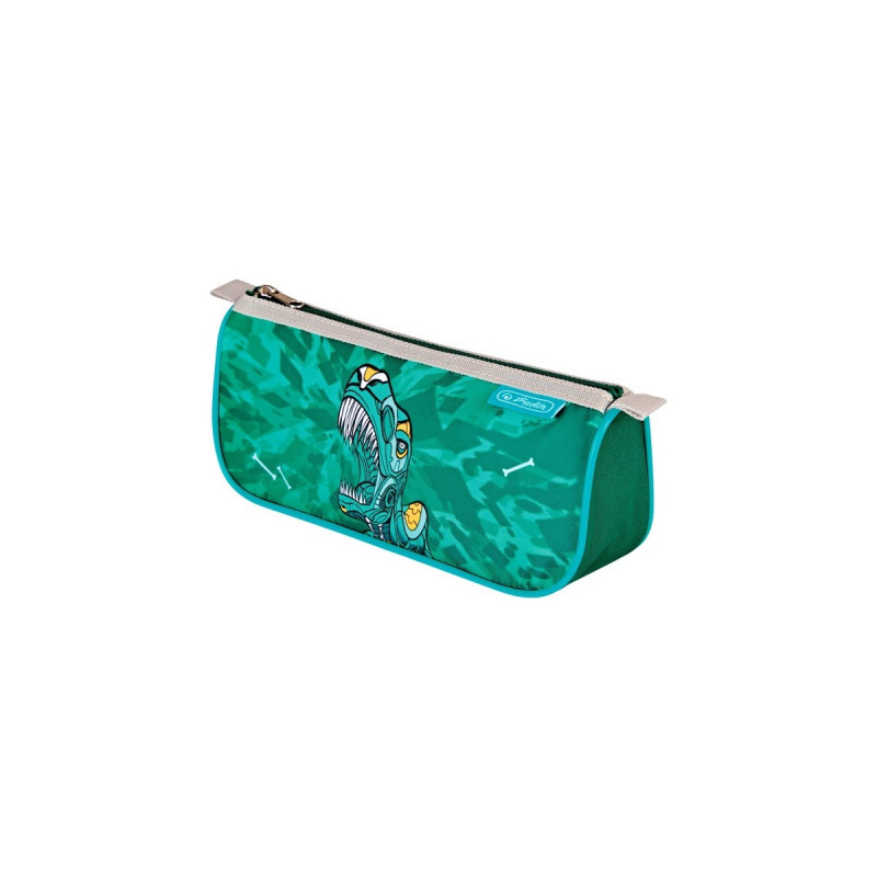 Herlitz FiloLight Plus Heavy Metal, Schulranzen(grün/grau, inkl. befülltem 16 tlg. Schüleretui, Faulenzer-Mäppchen, Sportbeutel)