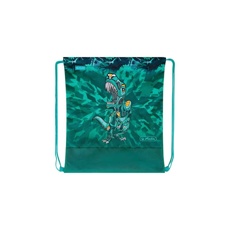 Herlitz FiloLight Plus Heavy Metal, Schulranzen(grün/grau, inkl. befülltem 16 tlg. Schüleretui, Faulenzer-Mäppchen, Sportbeutel)