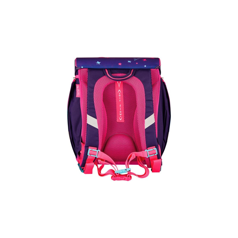 Herlitz FiloLight Plus Pink Stars, Schulranzen(pink/lila, inkl. befülltem 16 tlg. Schüleretui, Faulenzer-Mäppchen, Sportbeutel)