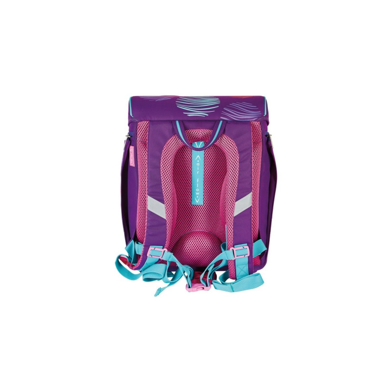 Herlitz FiloLight Plus Sea Bubbles, Schulranzen(dunkelblau/violett, inkl. befülltem 16 tlg. Schüleretui, Faulenzer Mäppchen, Sportbeutel)