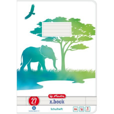 Herlitz Heft A4 16 Blatt Lineatur 27 GREENline Elefant(A4)