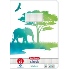 Herlitz Heft A4 16 Blatt Lineatur 28 GREENline Elefant(A4)