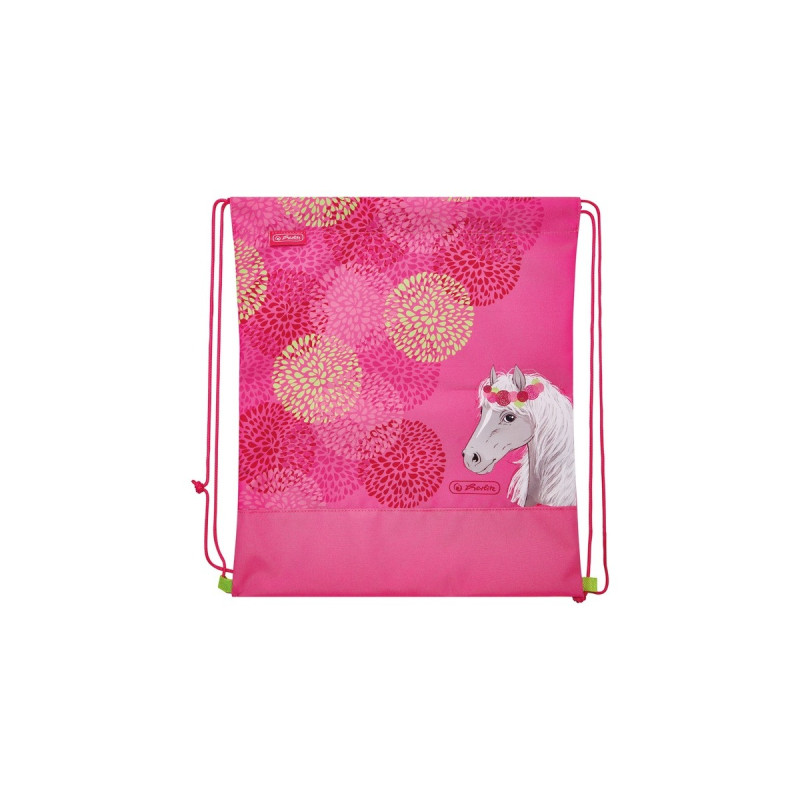 Herlitz Loop Plus Bloomy Horse, Schulranzen(pink, inkl. 16 tlg. Schüleretui, Faulenzermäppchen, Sportbeutel)