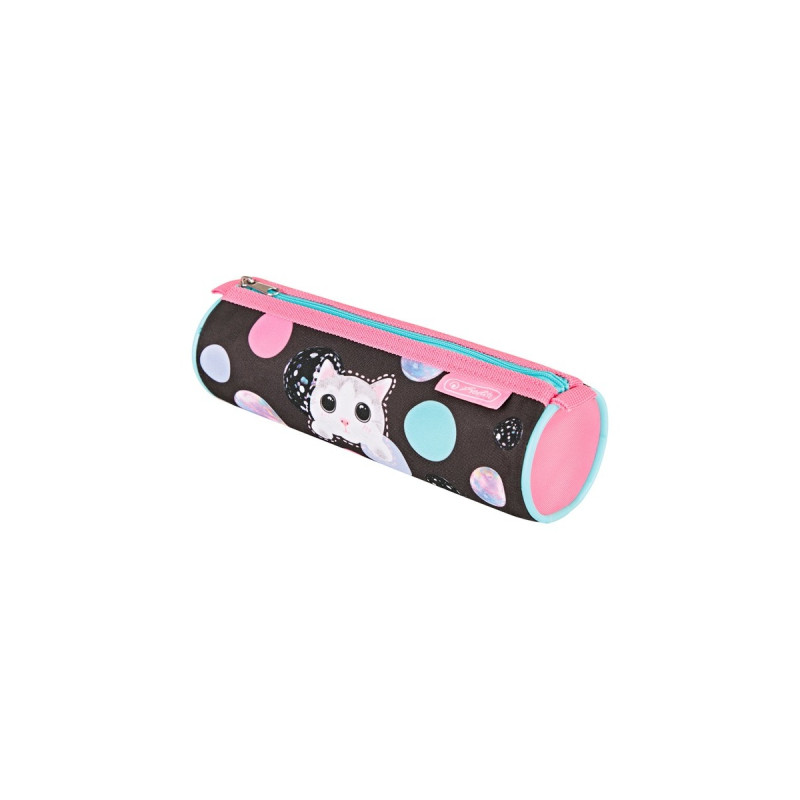 Herlitz Loop Plus Cute Cat, Schulranzen(pink/braun, inkl. 16 tlg. Schüleretui, Faulenzer-Mäppchen, Sportbeutel)