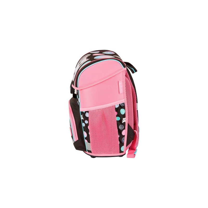 Herlitz Loop Plus Cute Cat, Schulranzen(pink/braun, inkl. 16 tlg. Schüleretui, Faulenzer-Mäppchen, Sportbeutel)