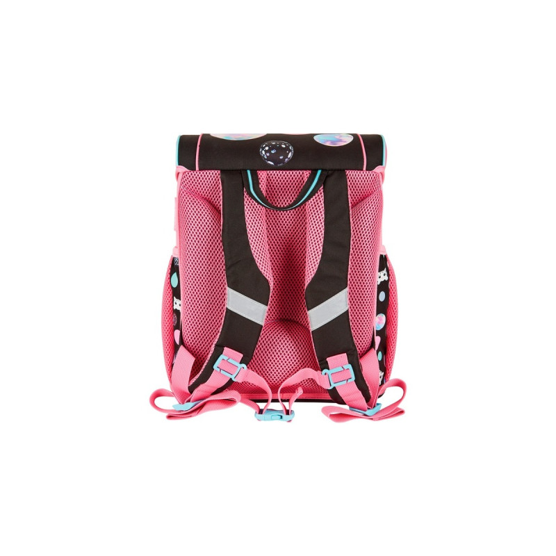 Herlitz Loop Plus Cute Cat, Schulranzen(pink/braun, inkl. 16 tlg. Schüleretui, Faulenzer-Mäppchen, Sportbeutel)