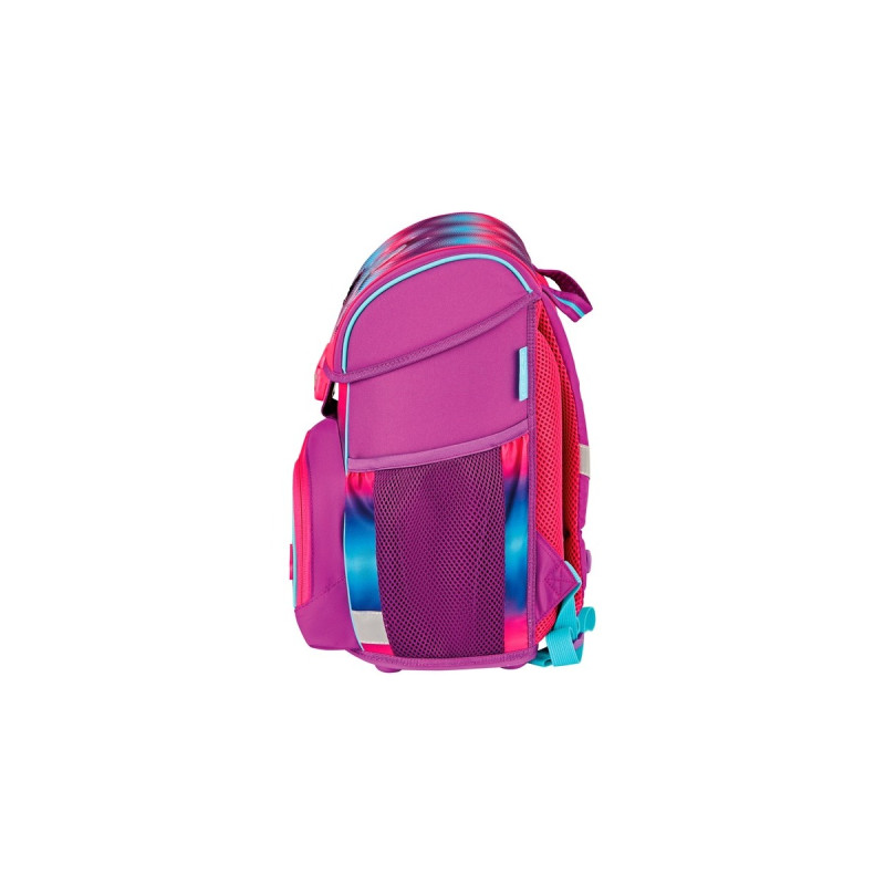 Herlitz Loop Plus Funky Horse, Schulranzen(lila/pink, inkl. 16 tlg. Schüleretui, Faulenzer-Mäppchen, Sportbeutel)