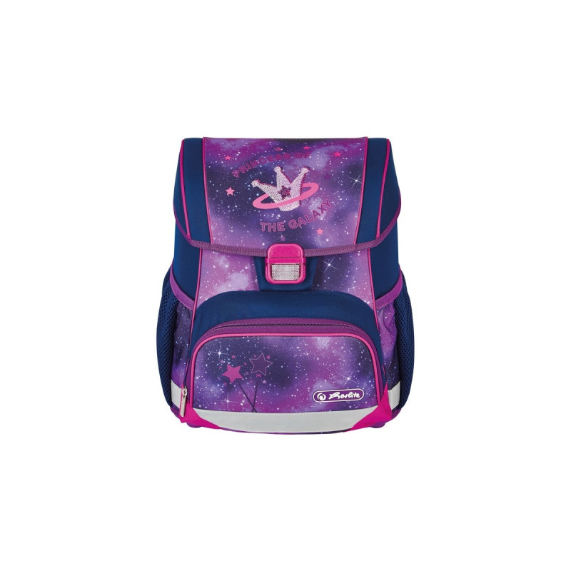 Herlitz Loop Plus Galaxy Princess, Schulranzen(lila, inkl. 16 tlg. Schüleretui, Faulenzermäppchen, Sportbeutel)